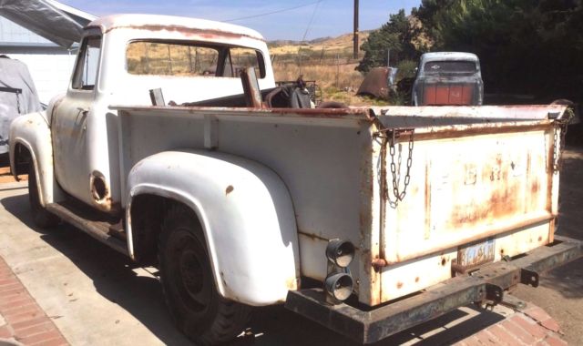 1954 ford f250 longbed unrestored with engine/trans mickey thompson push truck ?