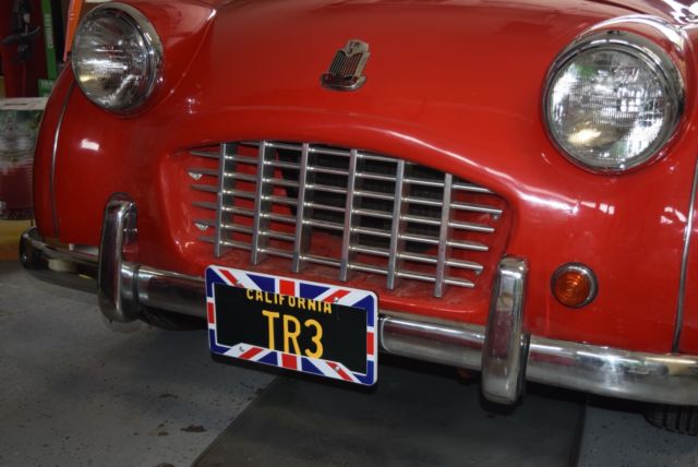 1957 triumph tr3 rust free california car