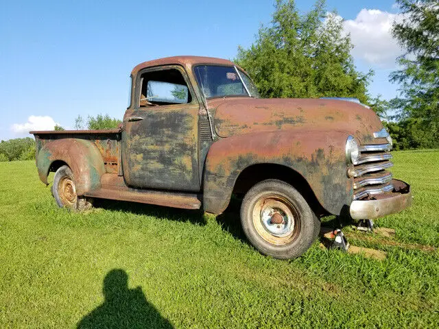 no reserve bid & win this 1953 chevy 5 window short bed pickup truck nice patina