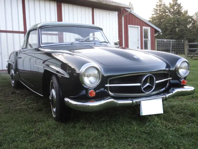 beautifully restored mercedes benz 190sl in outstanding condition, with two tops