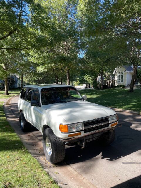 1994 toyota land cruiser suv white 4wd automatic fzj80