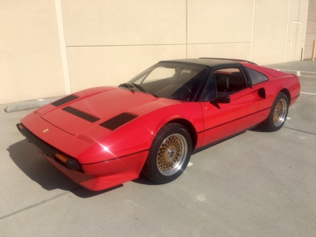 no reserve 1982 ferarri 308 gtsi targa factor rosso corsa red california car wow