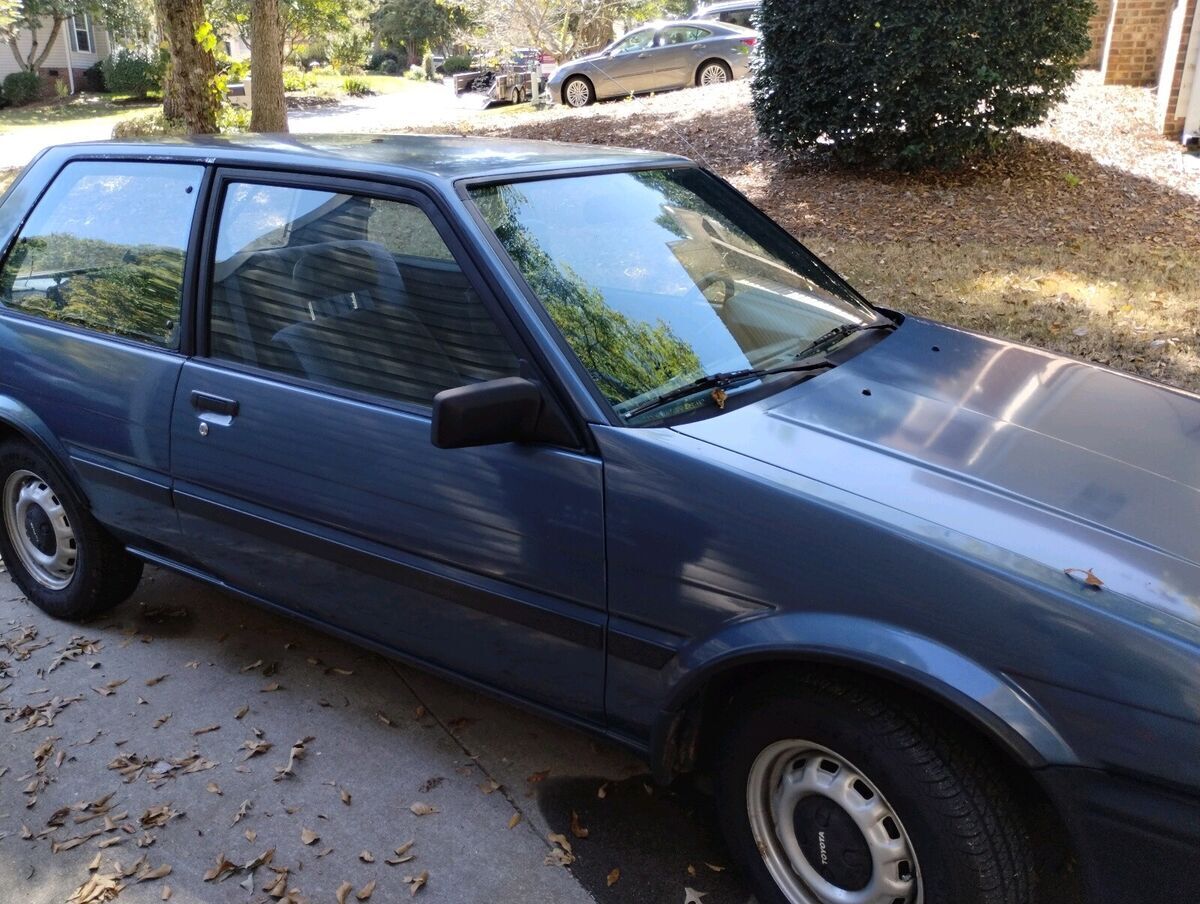 1988 toyota corolla hatchback blue fwd automatic fx