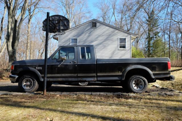 1990 ford f-150 lariat xlt ext. cab, 8ft bed manual trans