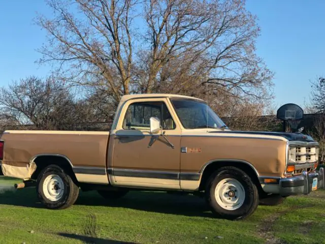 1987 dodge d150 d100 ram 1500 short bed two tone