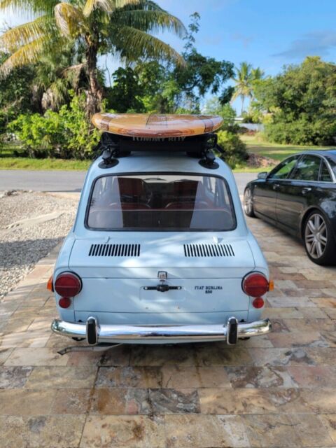 1971 fiat 850 berlina abarth coupe blue rwd manual