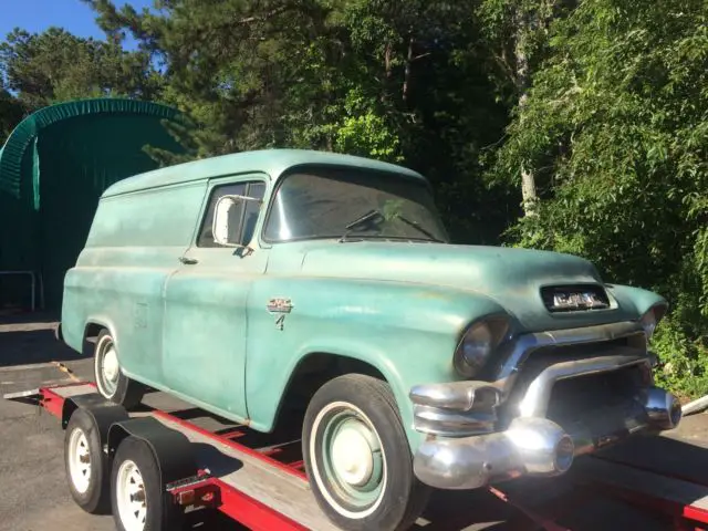 1955 gmc california panel truck factory v/8 hydramatic