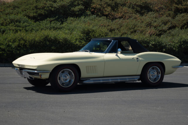 1967 chevrolet corvette 64065 miles yellow convertible 4-speed manual