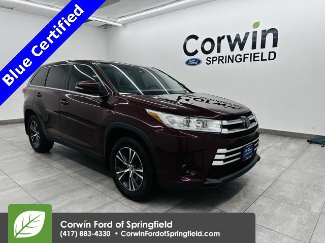 2019 toyota highlander le