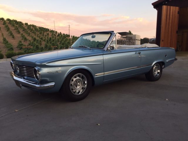 1964 plymouth valiant signet 200 convertable 273 v8 pushbutton automatic