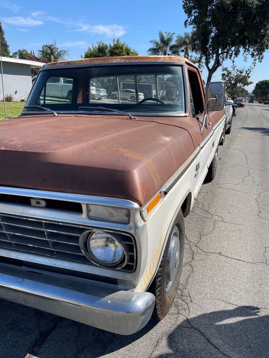 1973 ford f250 pickup brown 4wd automatic