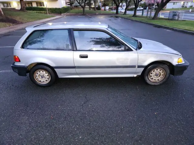 1988 honda civic hatchback grey fwd automatic 1.5 dx