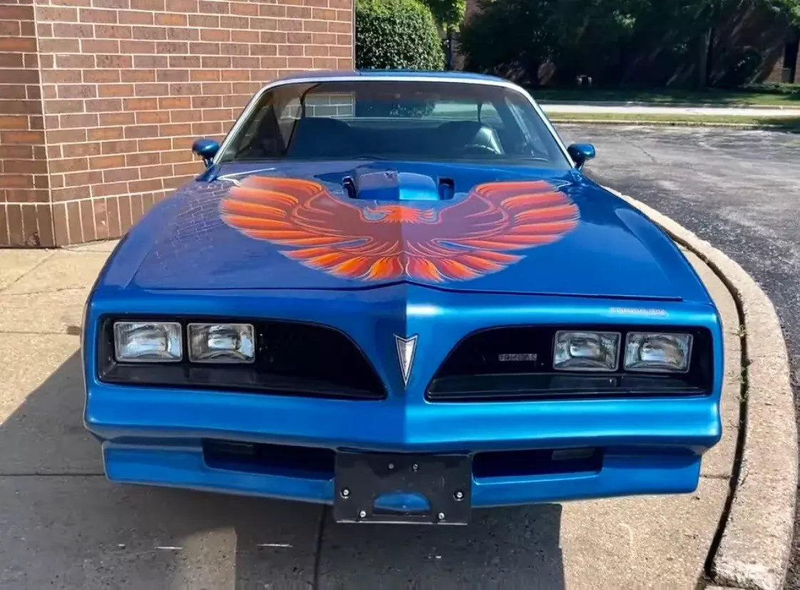 1977 pontiac trans am blue rwd automatic firebird trans am