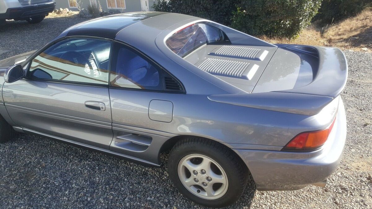1991 toyota mr2 turbo gray rwd manual t-bar roof