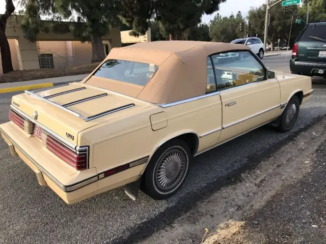1985 lebaron 2 door convertible
