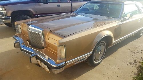 gold 1979 lincoln continental markv
