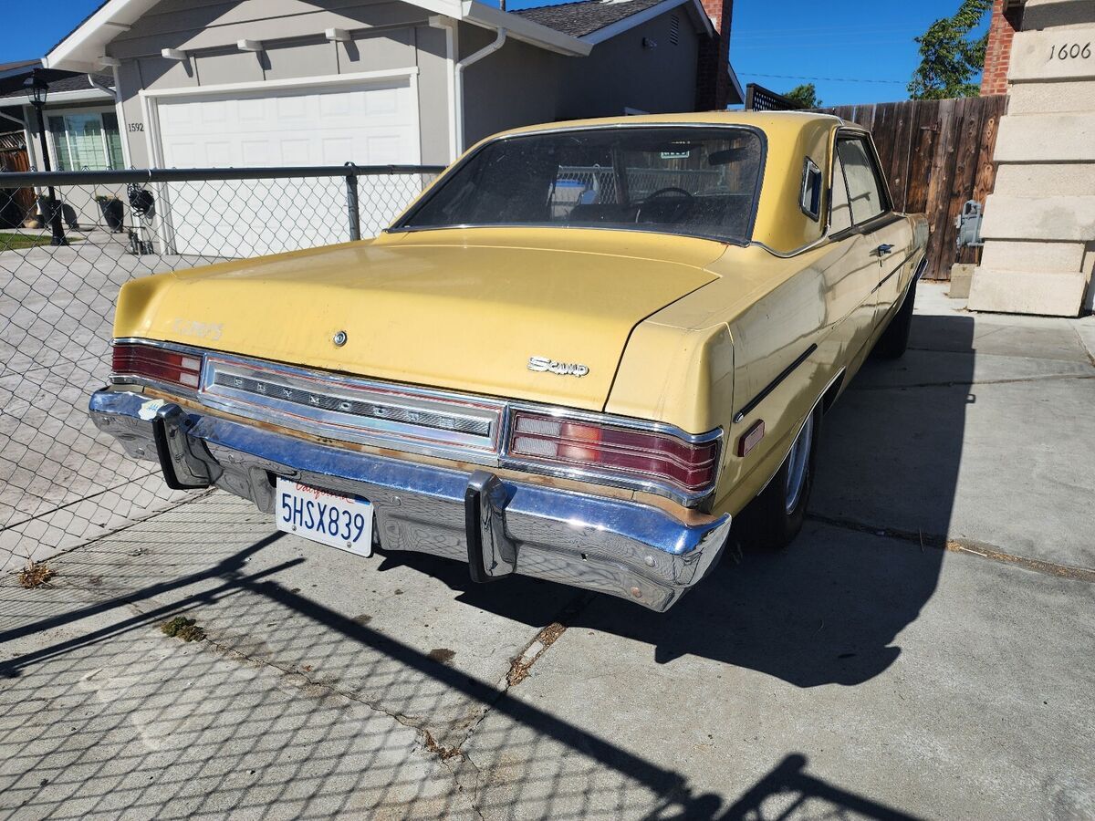 1974 plymouth scamp coupe yellow v8 318