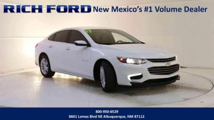 2017 chevrolet malibu lt lt 4dr sedan for sale in albuquerque, new mexico