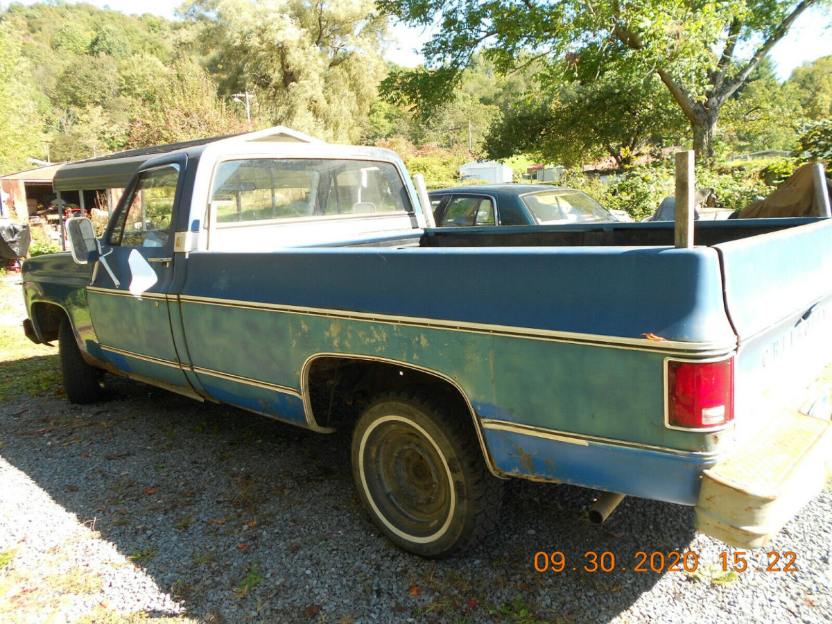 1974 chevrolet custom deluxe c-10 - 350 1975 bel air motor - automatic - topper