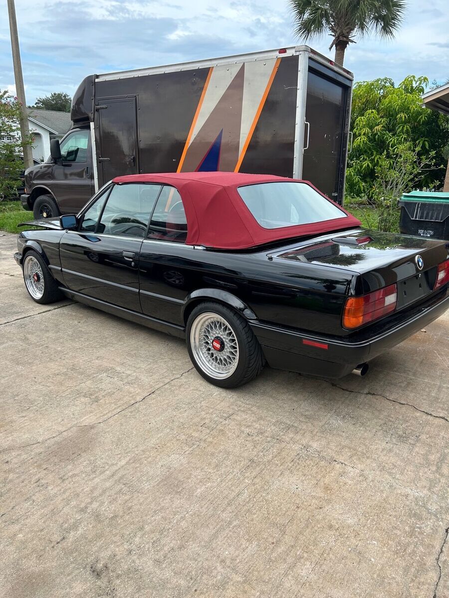 1992 bmw 318i convertible black rwd manual i
