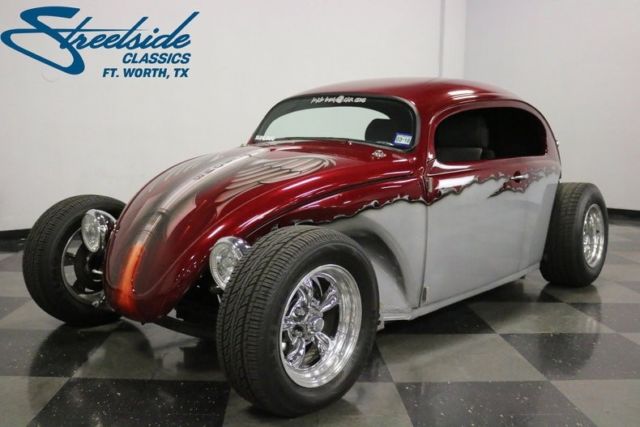 1970 volkswagen beetle custom 1629 miles burgundy metallic hatchback 2275 cc 4 s