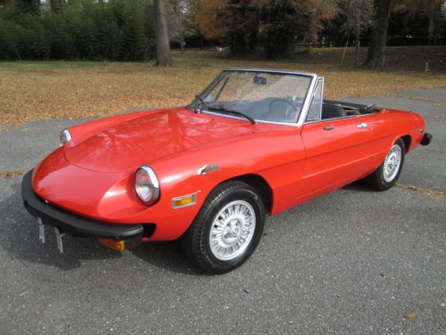 1978 alfa romeo spider 2 owner 79k runs drives great female owned for many years