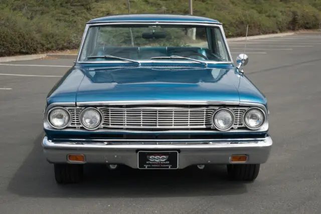 1964 ford fairlane 500 sport 24927 miles blue hardtop coupe automatic