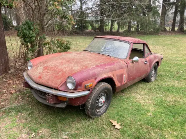 1978 triumph spitfire 1500 convertible red rwd manual