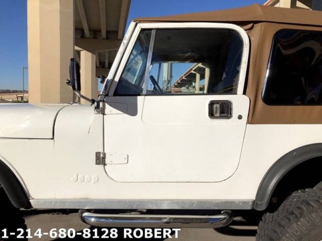 1981 jeep cj-7 base 2dr 4wd suv 2,588 miles white suv 4.2l i6 manual 4-speed