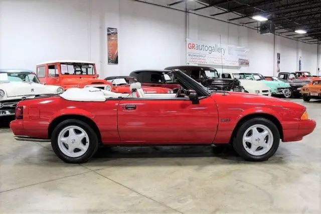1992 ford mustang lx 5.0 convertible 34445 miles red convertible 5.0 liter v8 au