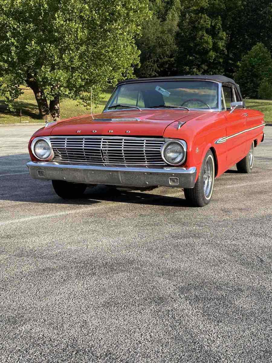 1963 ford falcon convertible red rwd manual futura sport