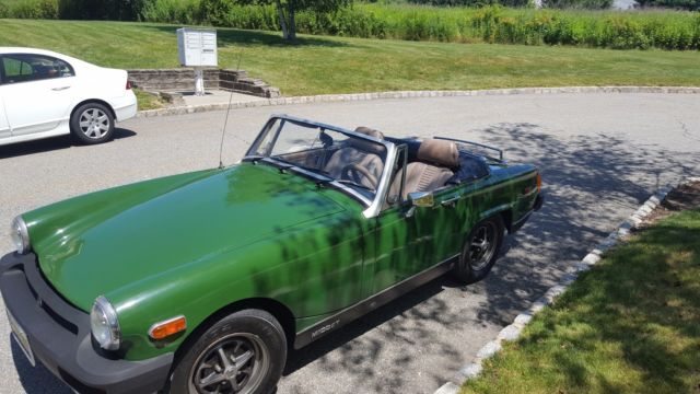 1977 mg green with tan interior