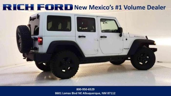 2012 jeep wrangler unlimited rubicon 4x4 rubicon 4dr suv for sale in albuquerque, new mexico
