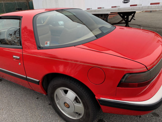 buick reatta 1988 3800 coupe red classic sports coupe garage queen, cover, nice