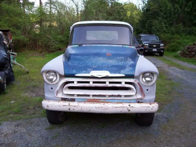 1957 chevrolet apache shortbed project currently 4x4 like napco