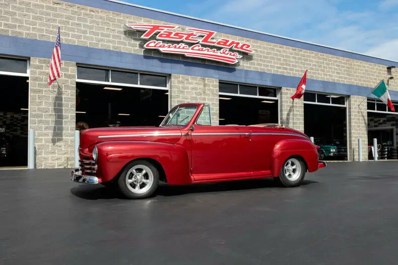 1948 ford deluxe convertible all ford drivetrain all steel vintage air a/c
