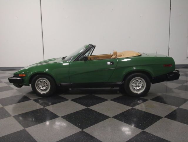 1980 triumph tr7 31886 miles brooklands green convertible 2.0l inline 4 5 speed