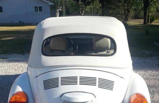 special edition triple white volkswagen beetle classic super beetle convertible