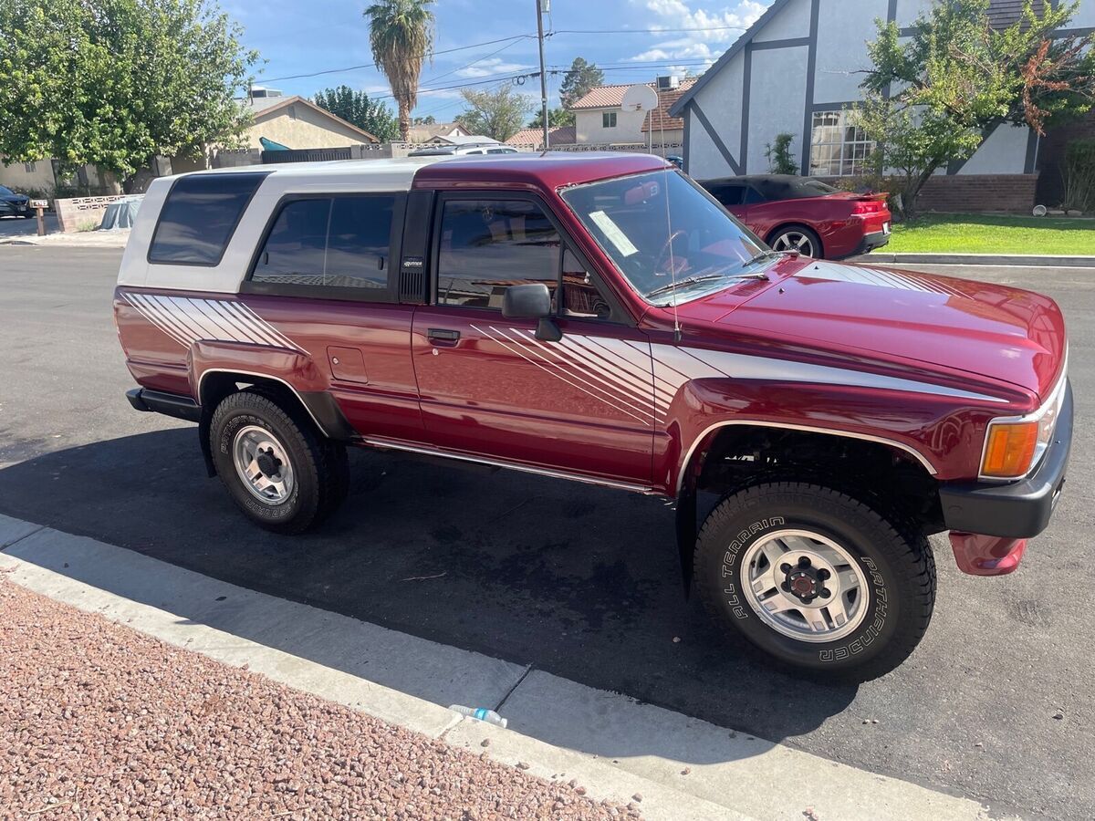 1988 toyota 4runner suv red 4wd manual vn66 sr5