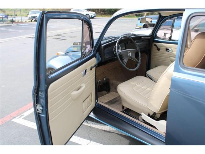 1968 volkswagen beetle in laguna beach, california