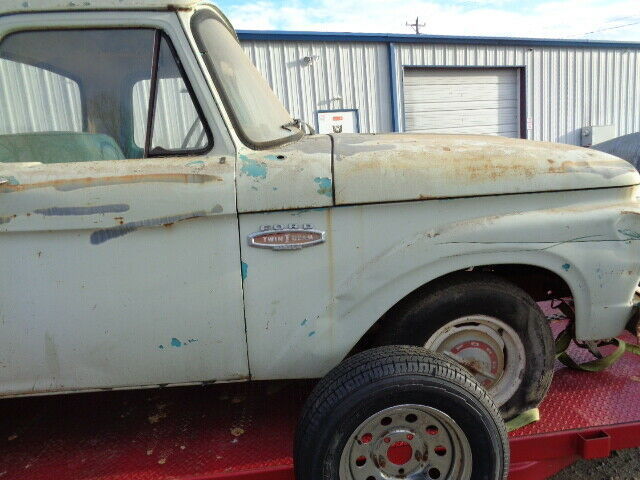 1966 ford f100 short bed 3 speed runs great i beam front end barn find 70k miles
