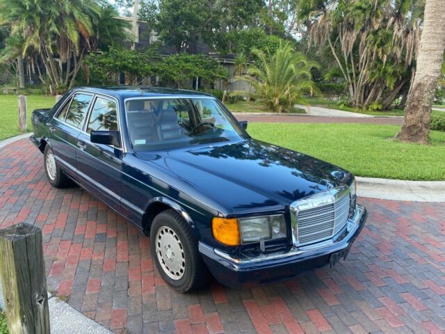 1991 mercedes-benz s-class sedan blue rwd automatic se