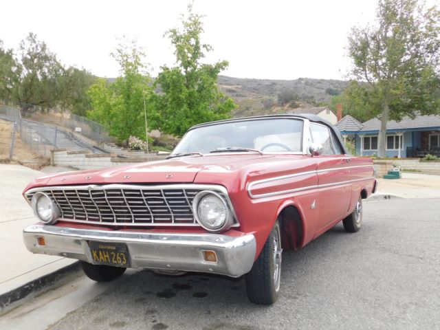1964 ford falcon convertible.california black plate car...wow