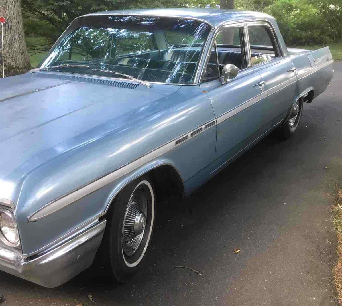 1964 buick lesabre garage find survivor 4 door sedan blue rwd automatic chrome