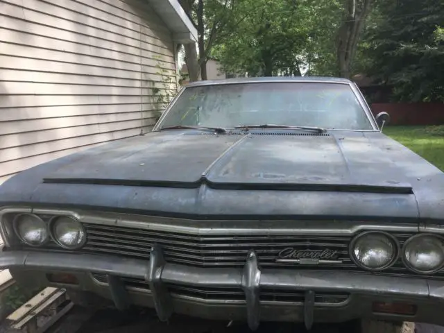 1966 chevrolet caprice base hardtop 2-door 327. barn find