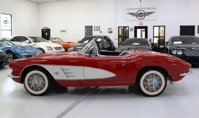 1961 chevrolet corvette roadster 930 miles red 283 manual