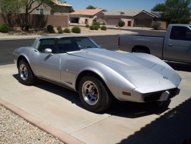 corvette 1978 4 speed silver anniversary