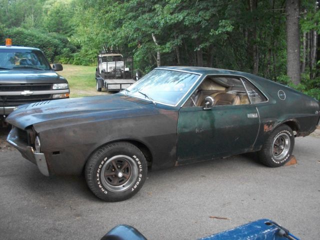 1968 amc amx 390 4-spd twin grip,real go package car 2 owner car ! no reserve !