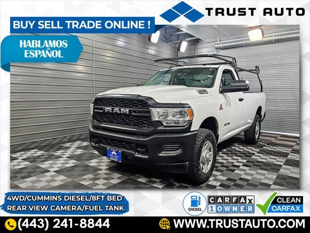2019 ram 3500 tradesman 4wd regular cab 8ft long bed cummins diesel pickup truck
