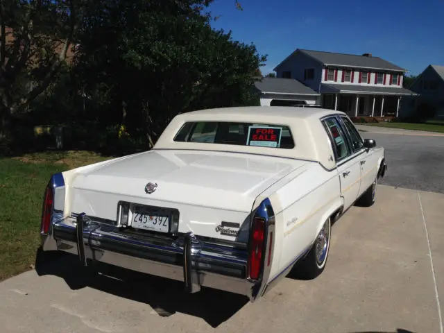 1986 cadillac fleetwood brougham d'elegance sedan 4-door 5.0l